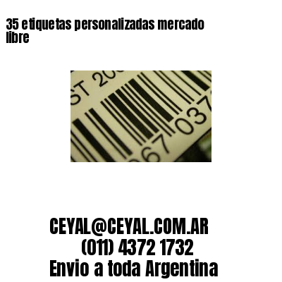 35 etiquetas personalizadas mercado libre