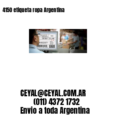 4150 etiqueta ropa Argentina