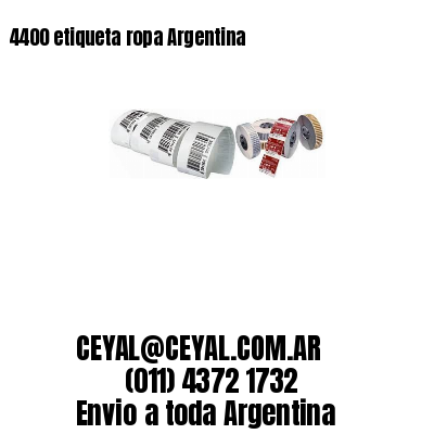 4400 etiqueta ropa Argentina