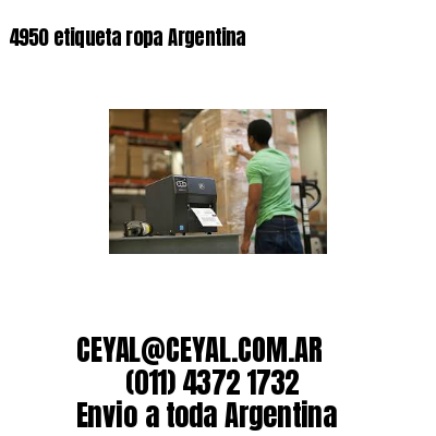 4950 etiqueta ropa Argentina