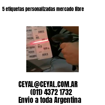 5 etiquetas personalizadas mercado libre