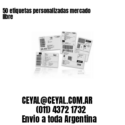 50 etiquetas personalizadas mercado libre