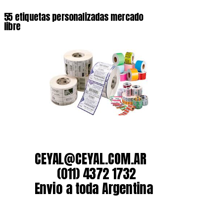 55 etiquetas personalizadas mercado libre