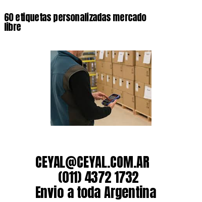 60 etiquetas personalizadas mercado libre