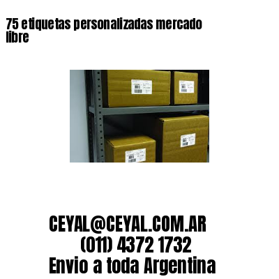 75 etiquetas personalizadas mercado libre
