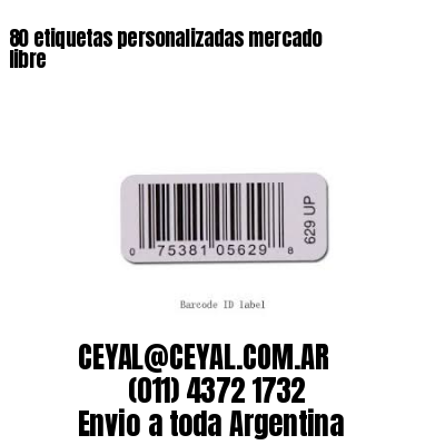 80 etiquetas personalizadas mercado libre