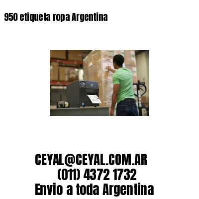 950 etiqueta ropa Argentina