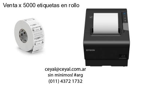 40 x 20 Termicas x 500 etiquetas – Argentina