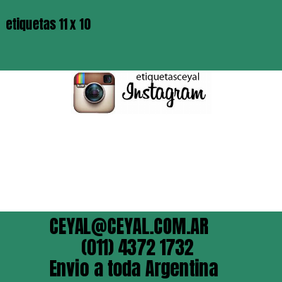etiquetas 11 x 10