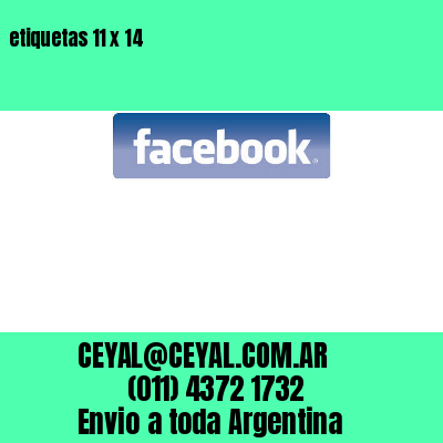 etiquetas 11 x 14
