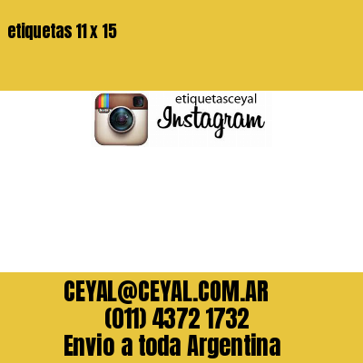 etiquetas 11 x 15