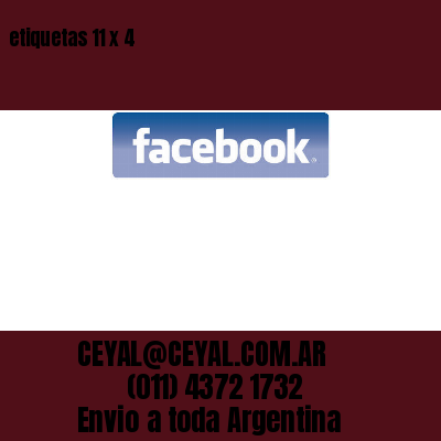 etiquetas 11 x 4