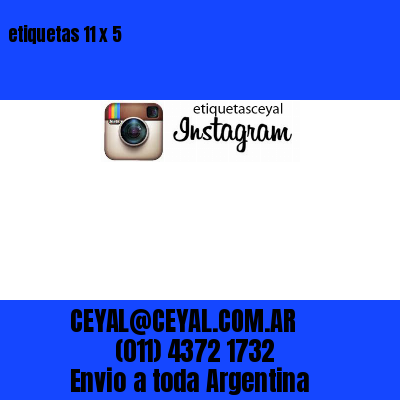 etiquetas 11 x 5