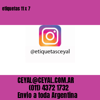 etiquetas 11 x 7