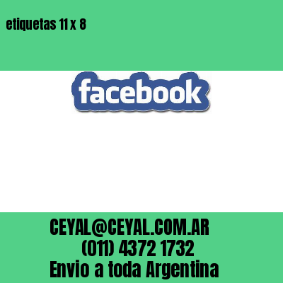 etiquetas 11 x 8
