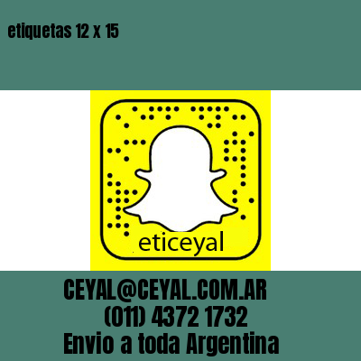 etiquetas 12 x 15