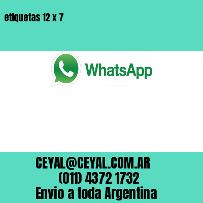 etiquetas 12 x 7