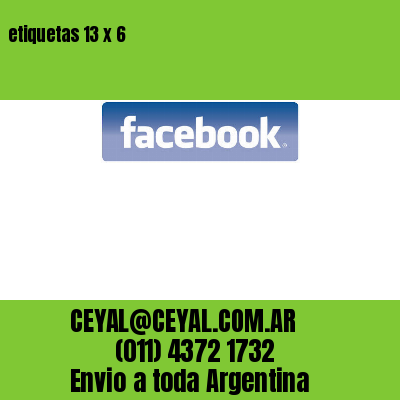 etiquetas 13 x 6