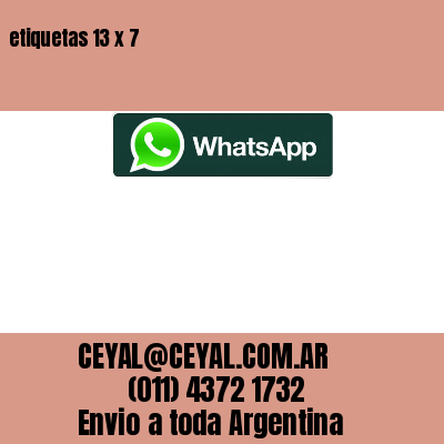 etiquetas 13 x 7