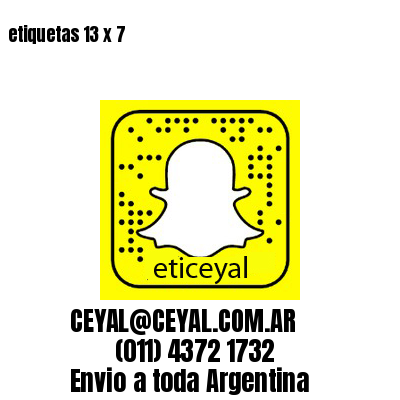 etiquetas 13 x 7
