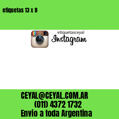 etiquetas 13 x 8