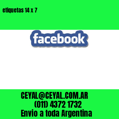 etiquetas 14 x 7