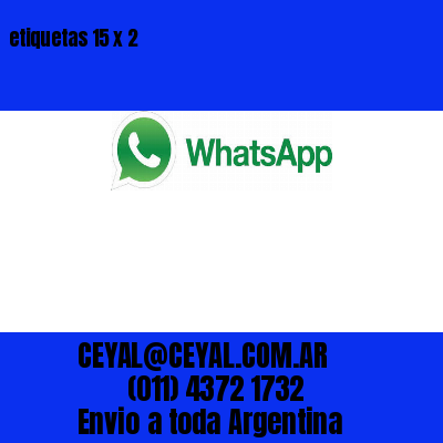 etiquetas 15 x 2