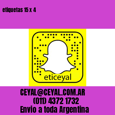 etiquetas 15 x 4