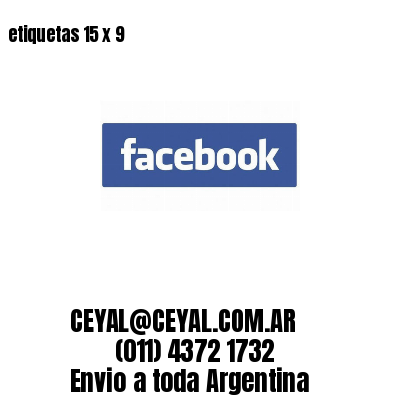 etiquetas 15 x 9