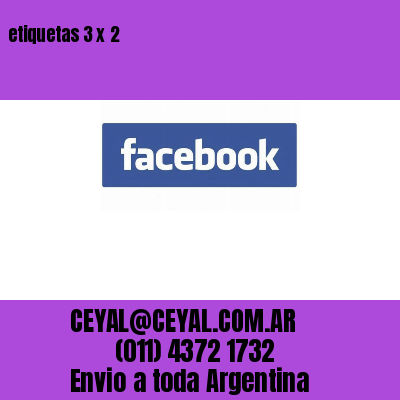 etiquetas 3 x 2