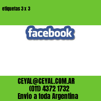 etiquetas 3 x 3