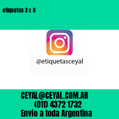 etiquetas 3 x 6