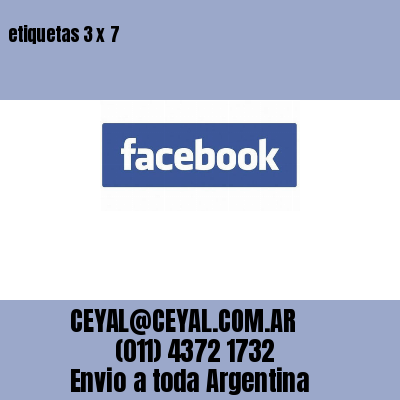etiquetas 3 x 7