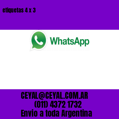 etiquetas 4 x 3