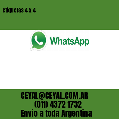 etiquetas 4 x 4