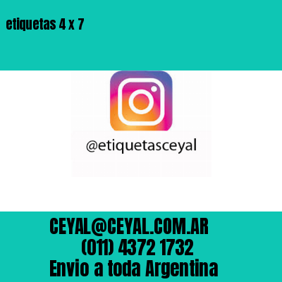 etiquetas 4 x 7