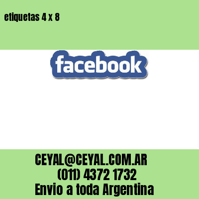 etiquetas 4 x 8