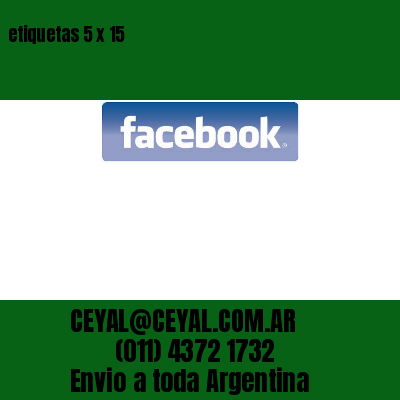 etiquetas 5 x 15