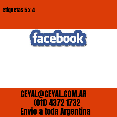 etiquetas 5 x 4