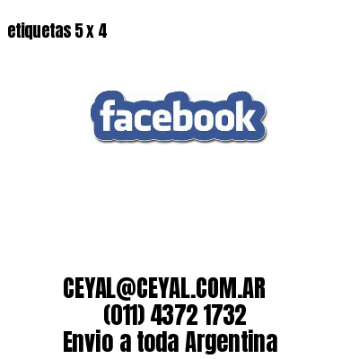 etiquetas 5 x 4