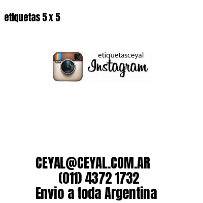 etiquetas 5 x 5