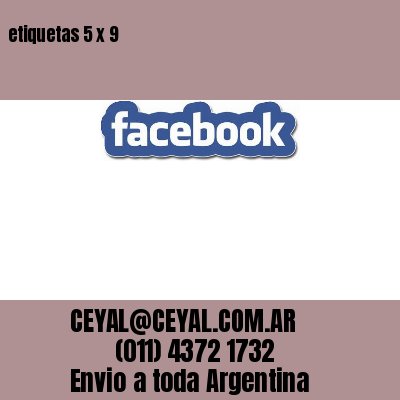 etiquetas 5 x 9
