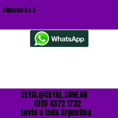 etiquetas 6 x 3