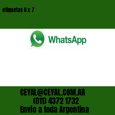 etiquetas 6 x 7
