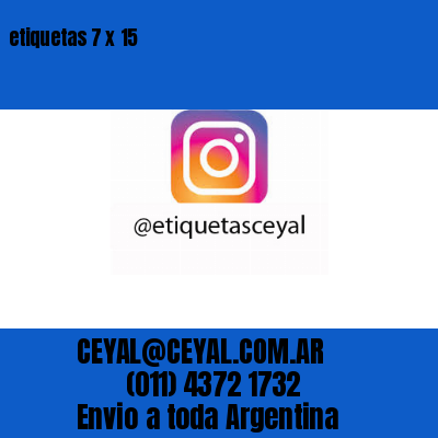 etiquetas 7 x 15