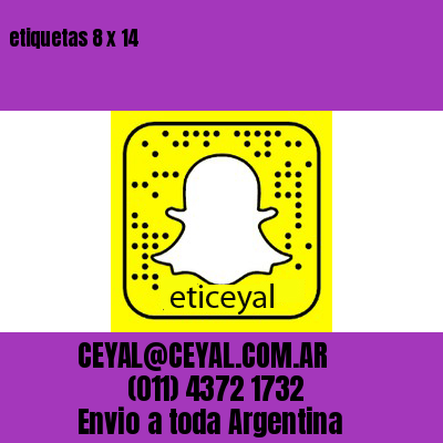 etiquetas 8 x 14