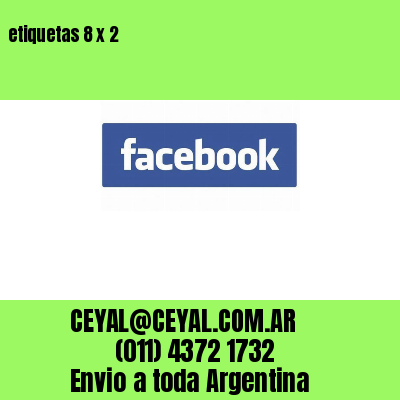 etiquetas 8 x 2
