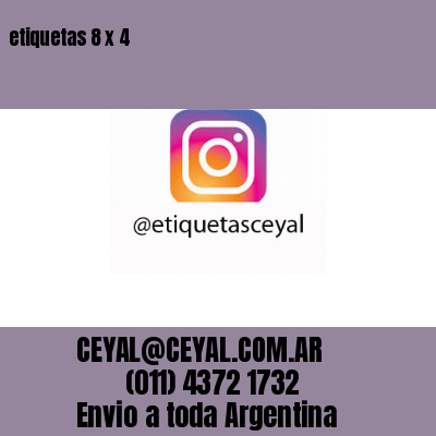 etiquetas 8 x 4