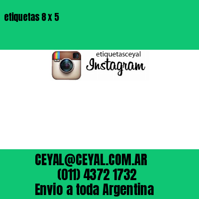 etiquetas 8 x 5