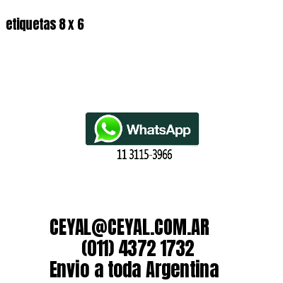 etiquetas 8 x 6
